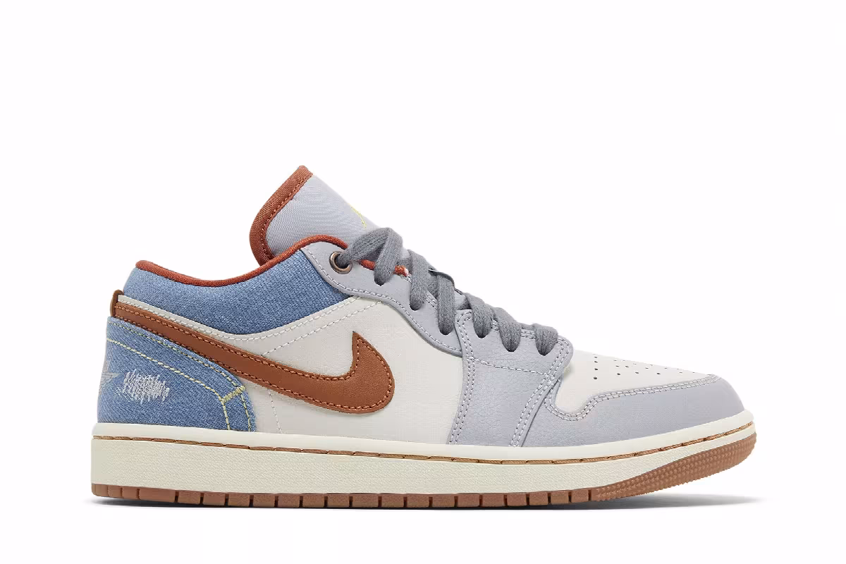 Women's Air Jordan 1 Low Phantom Denim, view 2