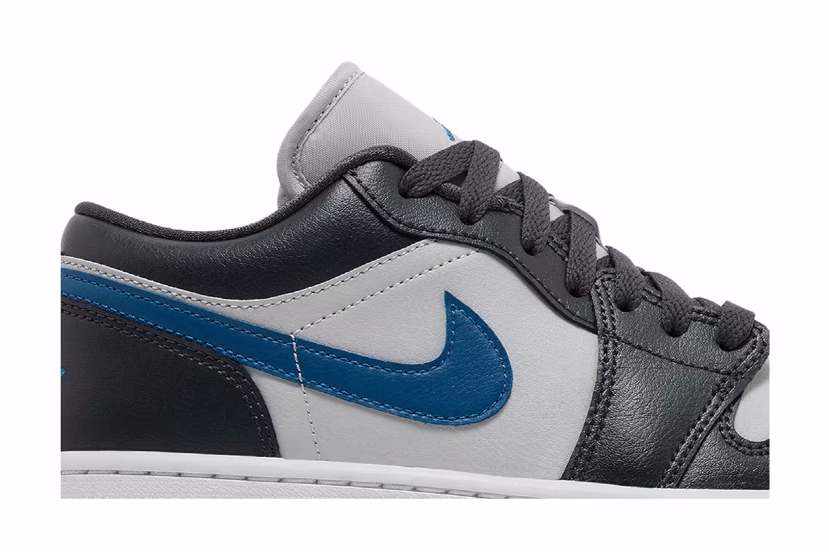 Women's Air Jordan 1 Low Anthracite Industrial Blue, view 3