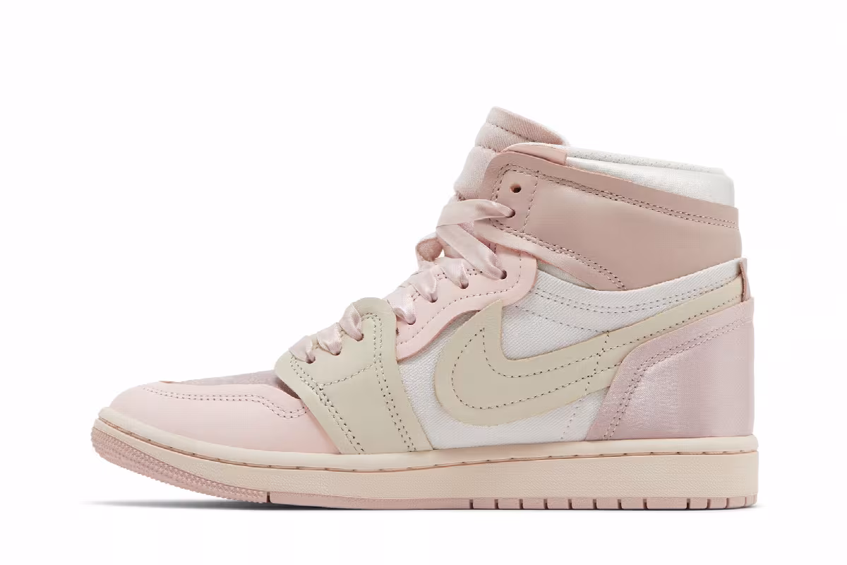 Women's Air Jordan 1 High Method of Make Pink Oxford, view 4