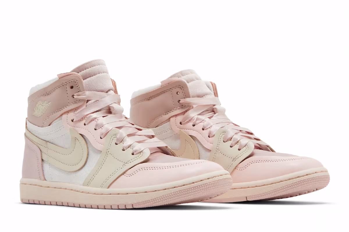 Women's Air Jordan 1 High Method of Make Pink Oxford, view 9