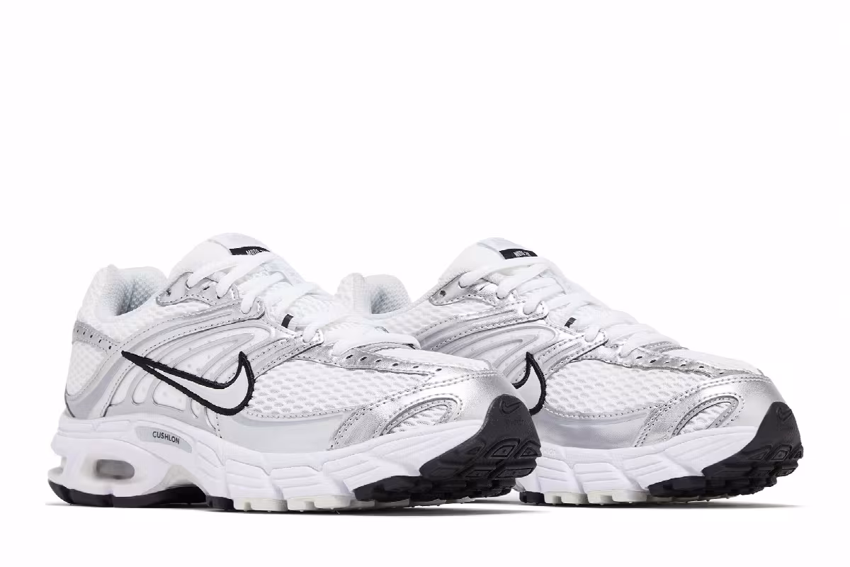 Nike Women's Air Max Moto 2K White Metallic Silver, view 9