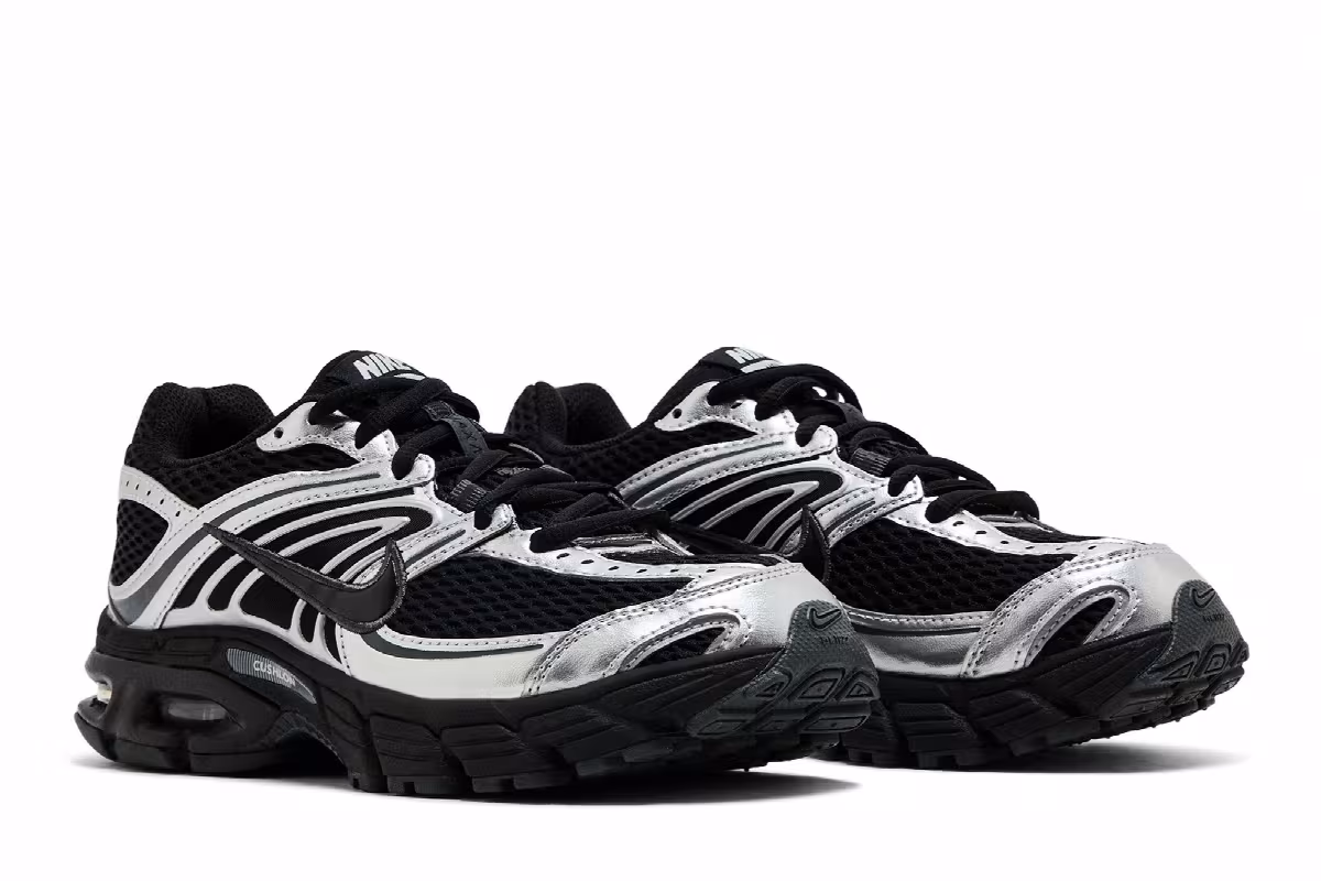 Nike Women's Air Max Moto 2K Black Metallic Silver, view 9