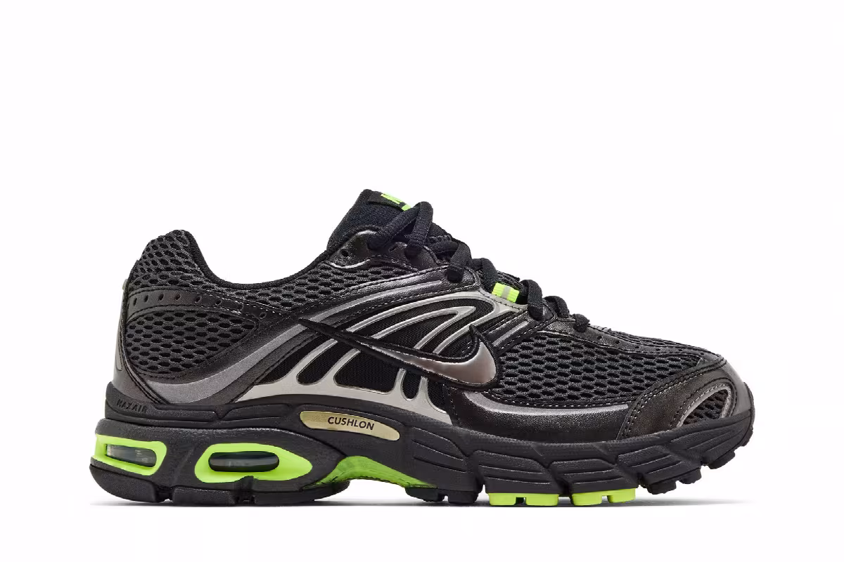Nike Air Max Moto 2K Black/Volt/Dark Smoke Grey/Metallic Pewter, view 2