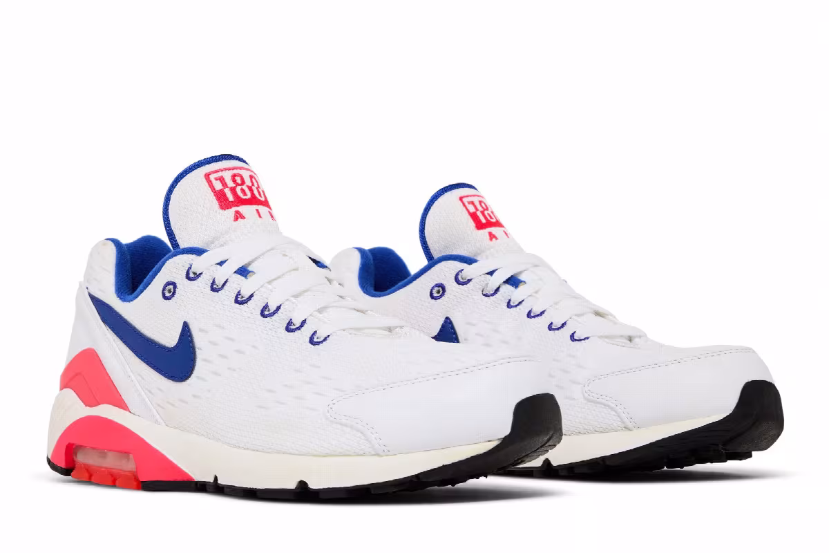 Nike Air Max 180 EM White Solar Red, view 9