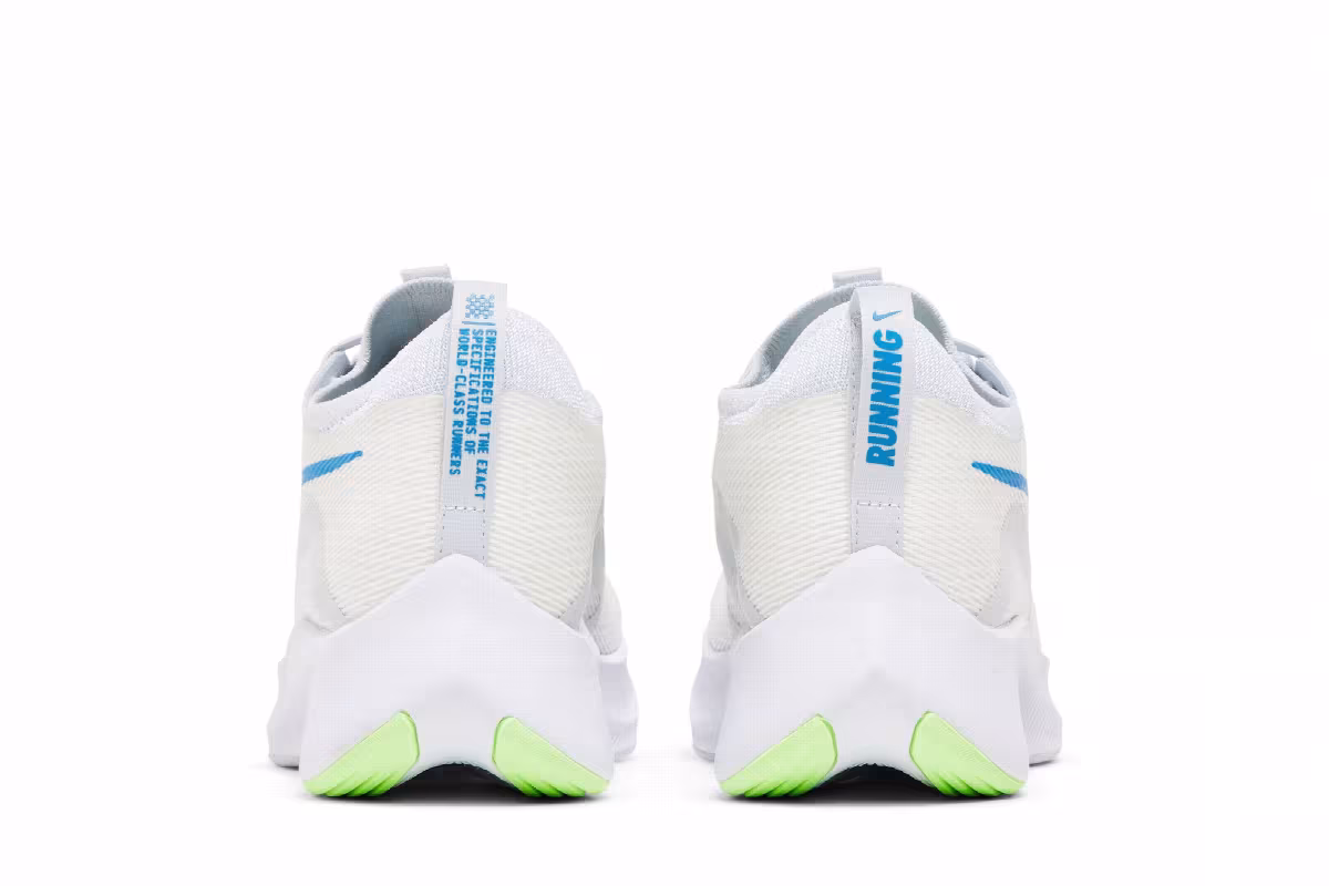 Nike Zoom Fly 4 White Imperial Blue Lime Glow, view 7
