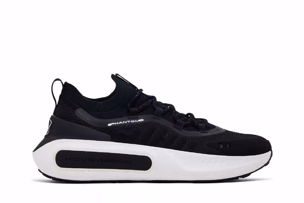 Under Armour HOVR Phantom 4 Black White, view 2