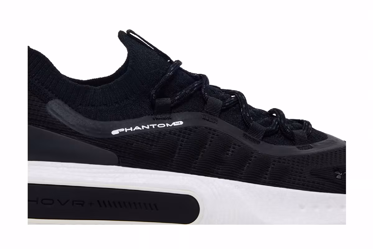 Under Armour HOVR Phantom 4 Black White, view 3