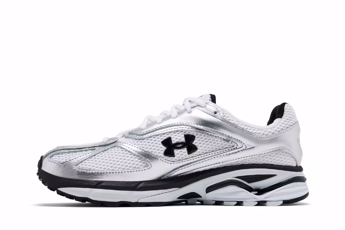 Under Armour Apparition Metallic Silver Black, view 4