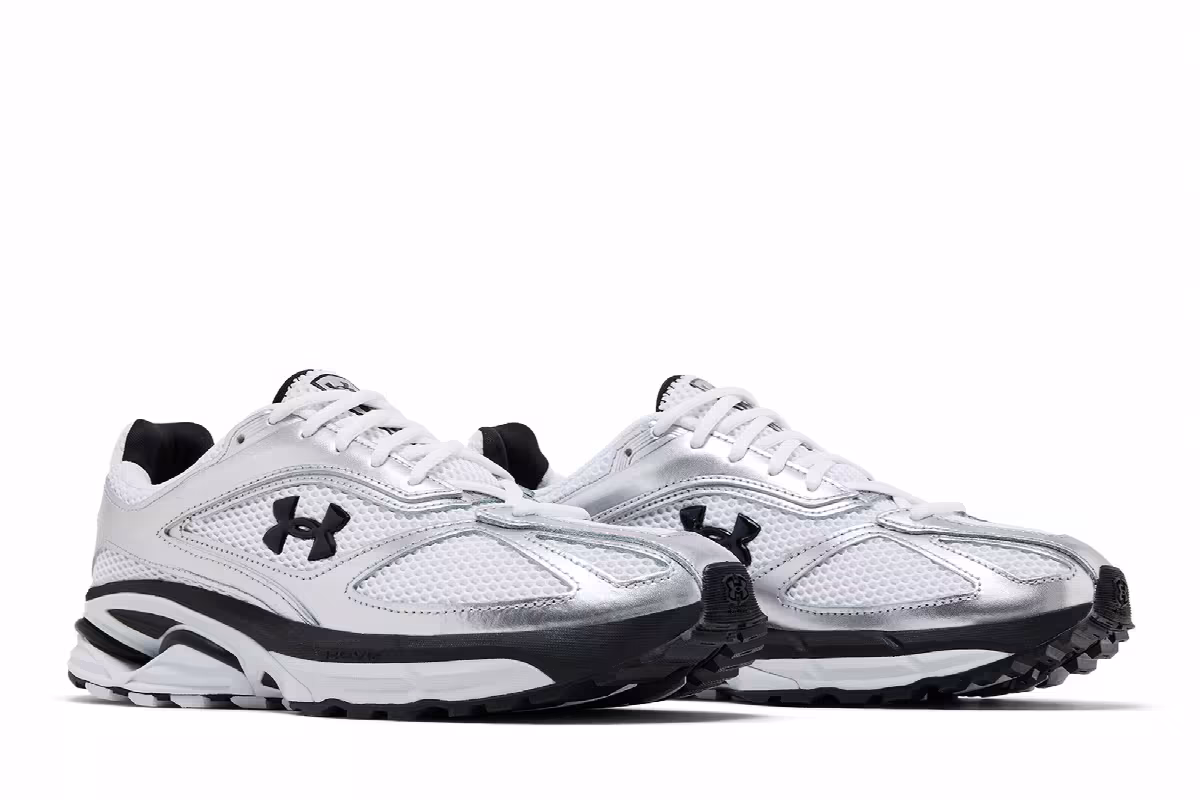 Under Armour Apparition Metallic Silver Black, view 9