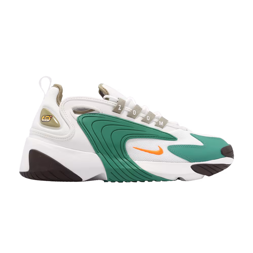 Nike Zoom 2K White Total Orange Green