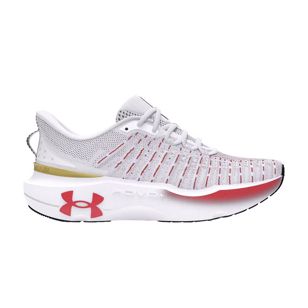 Under Armour Women's HOVR Infinite Elite White Metallic Gold
