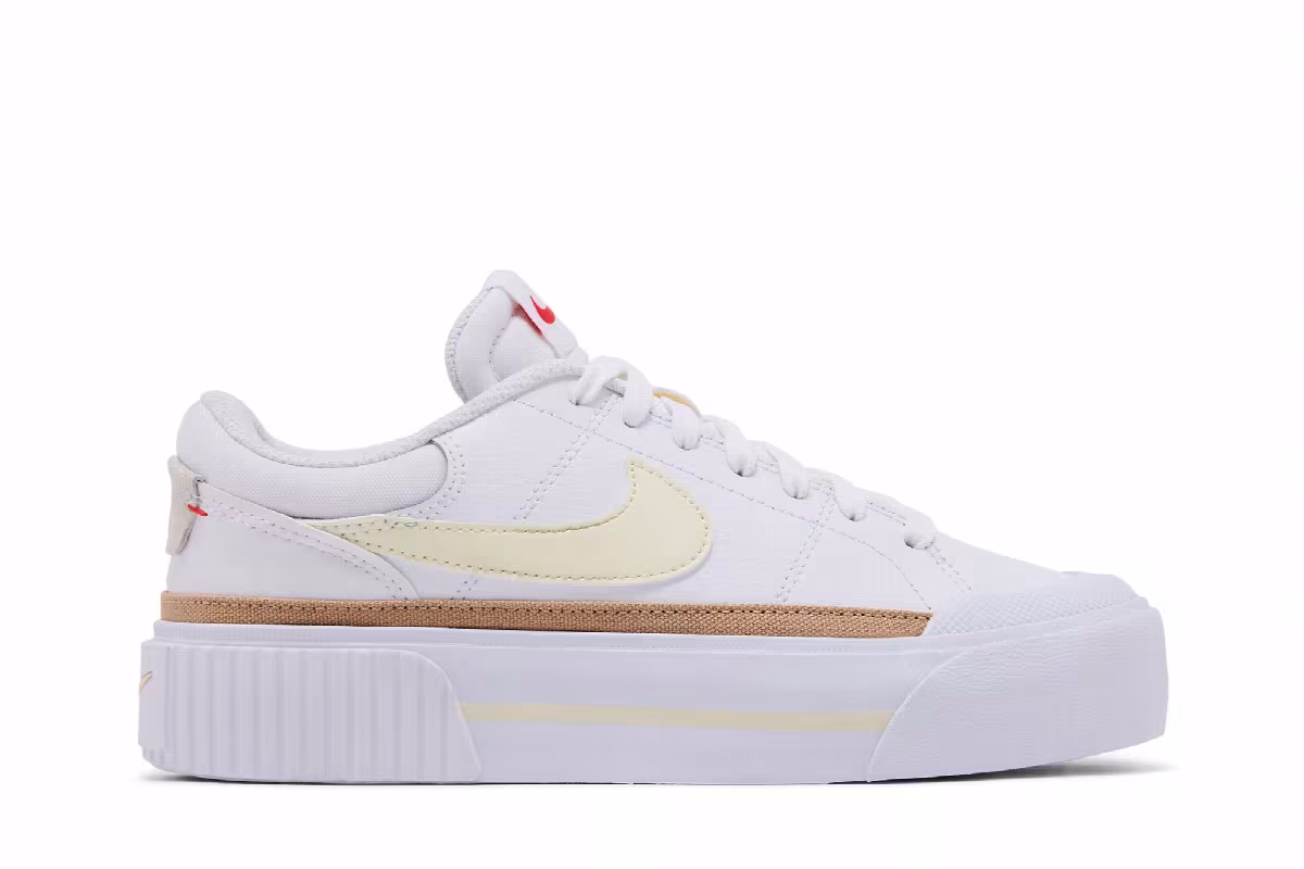 Nike Women's Court Legacy Lift White Coconut Milk, view 2