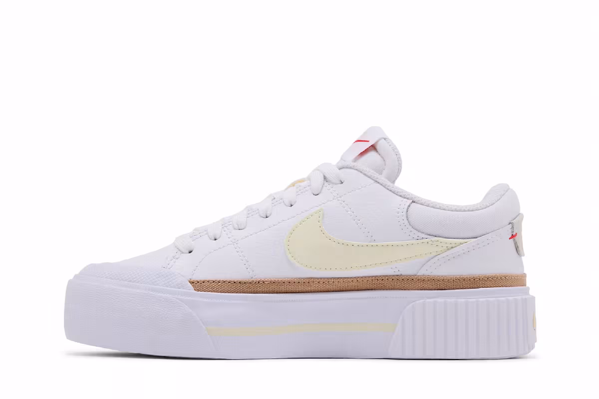Nike Women's Court Legacy Lift White Coconut Milk, view 4