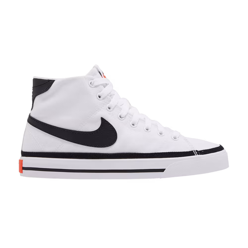 Nike Women's Court Legacy Canvas Mid White Black