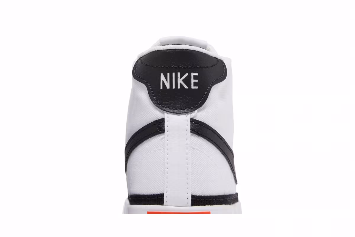Nike Women's Court Legacy Canvas Mid White Black, view 8