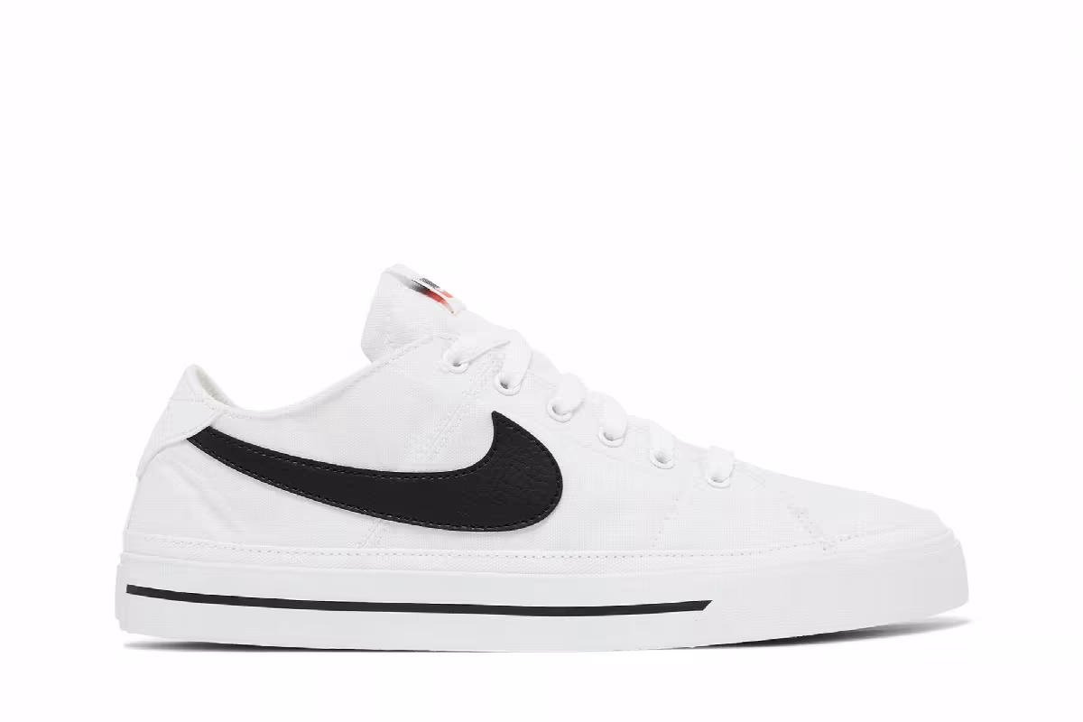 Nike Court Legacy Canvas White Black, view 2