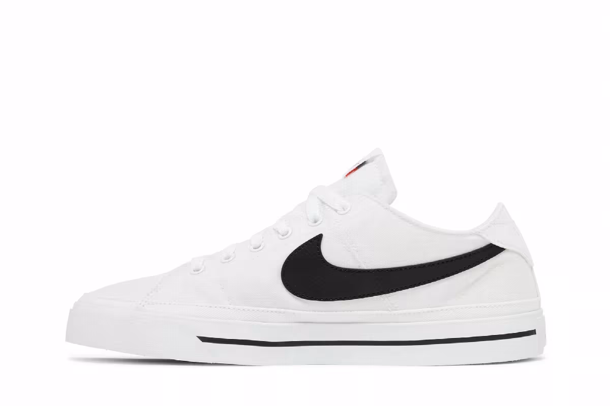 Nike Court Legacy Canvas White Black, view 4