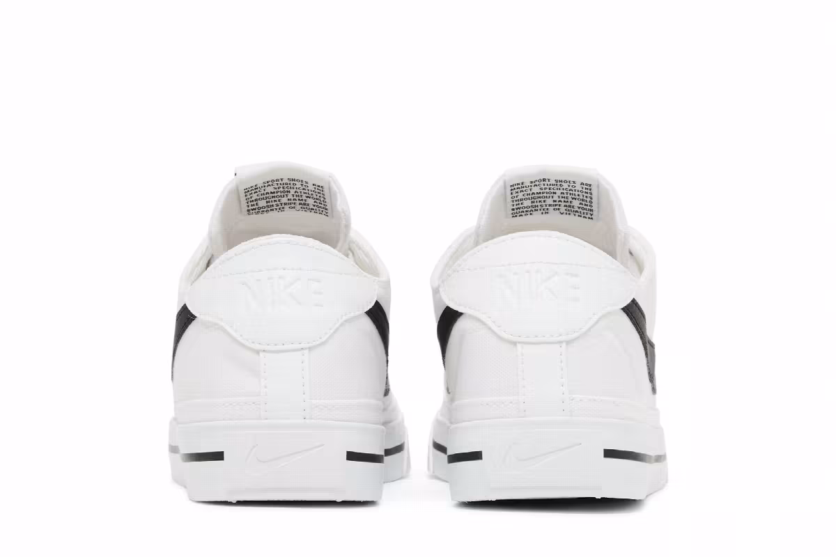 Nike Court Legacy Canvas White Black, view 7