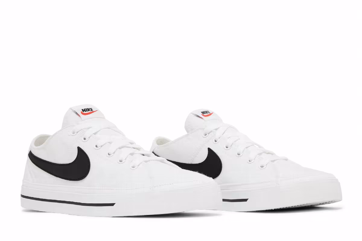 Nike Court Legacy Canvas White Black, view 9