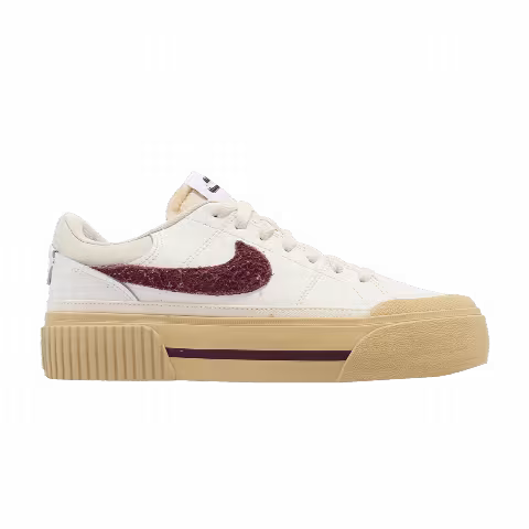 Nike Wmns Court Legacy Lift 'Sail Dark Beetroot'