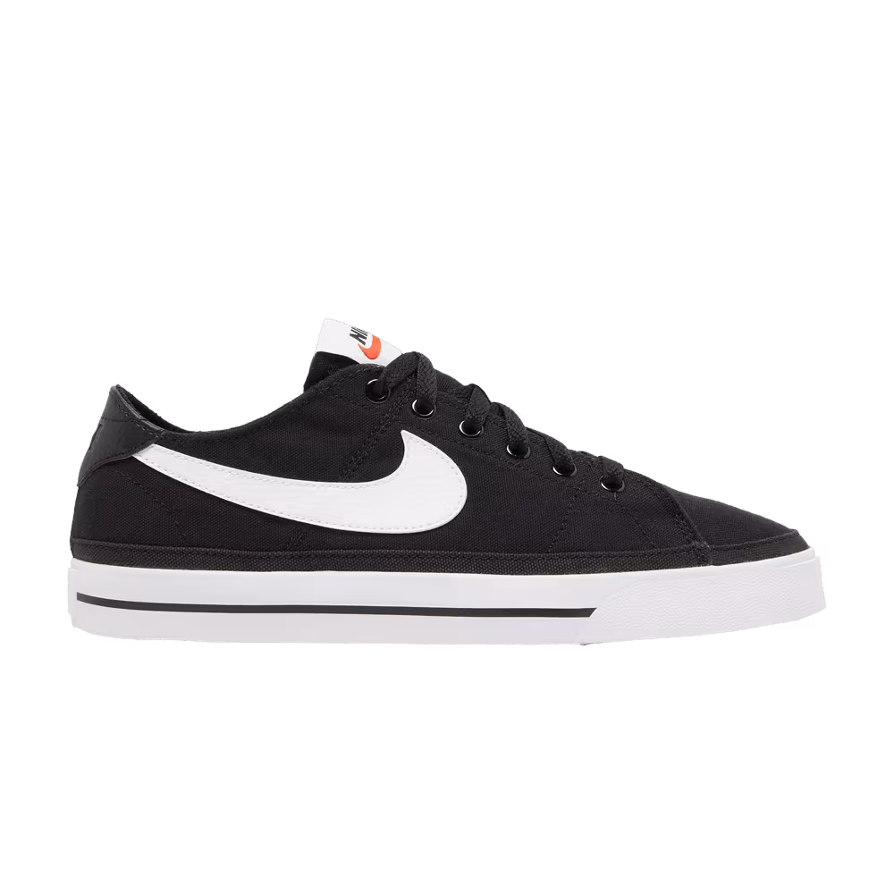 Nike Women's Court Legacy Canvas Black White