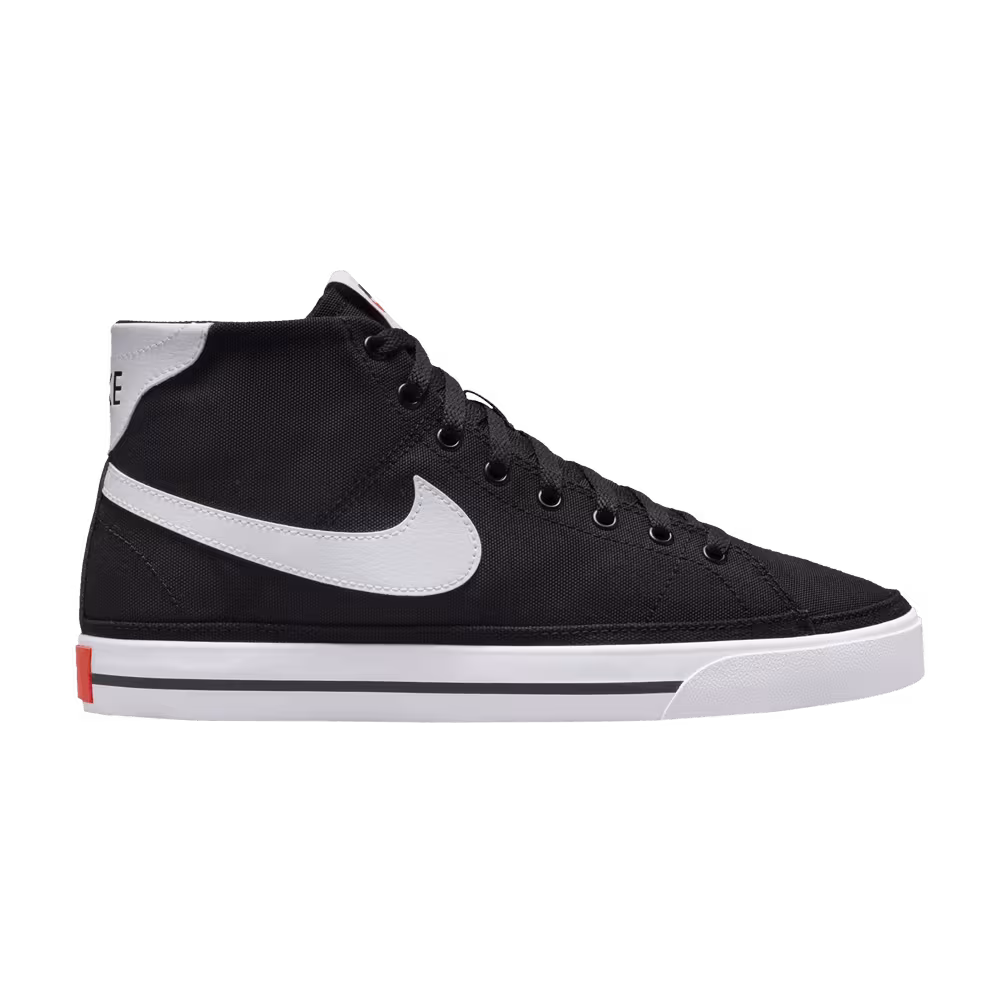 Nike Court Legacy Canvas Mid Black White