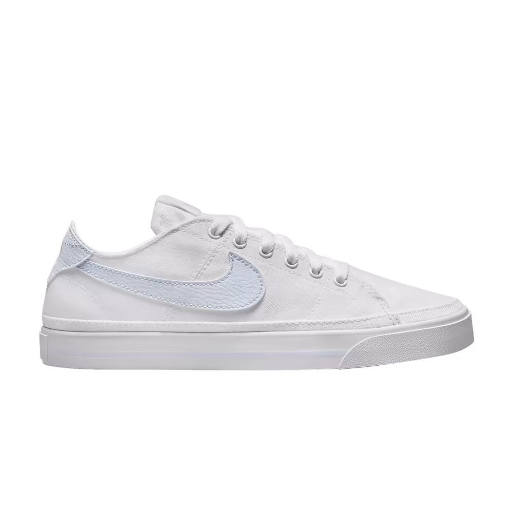 Nike Women's Court Legacy Canvas White Football Grey