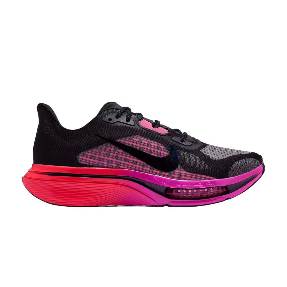 Nike Women's Pegasus Plus 2 Road Black Hyper Pink Laser Crimson Black