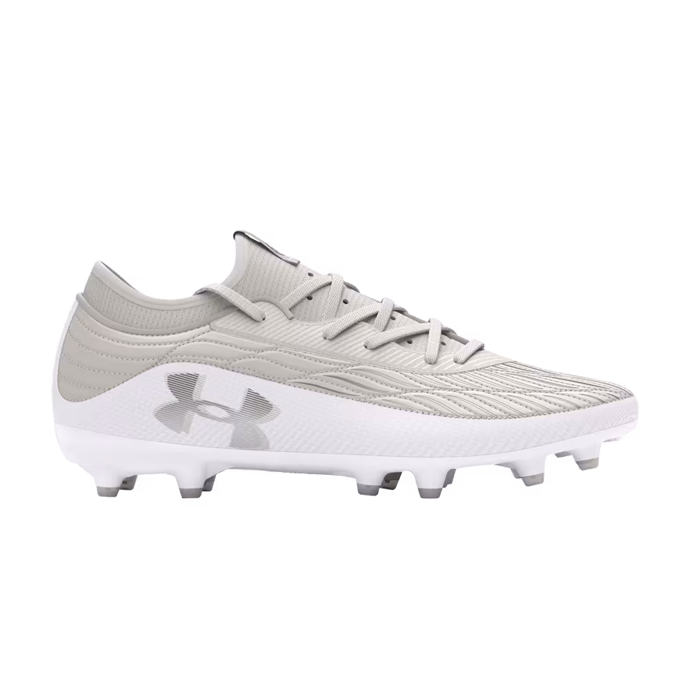 Under Armour Magnetico Select 4 FG White Clay Metallic Silver