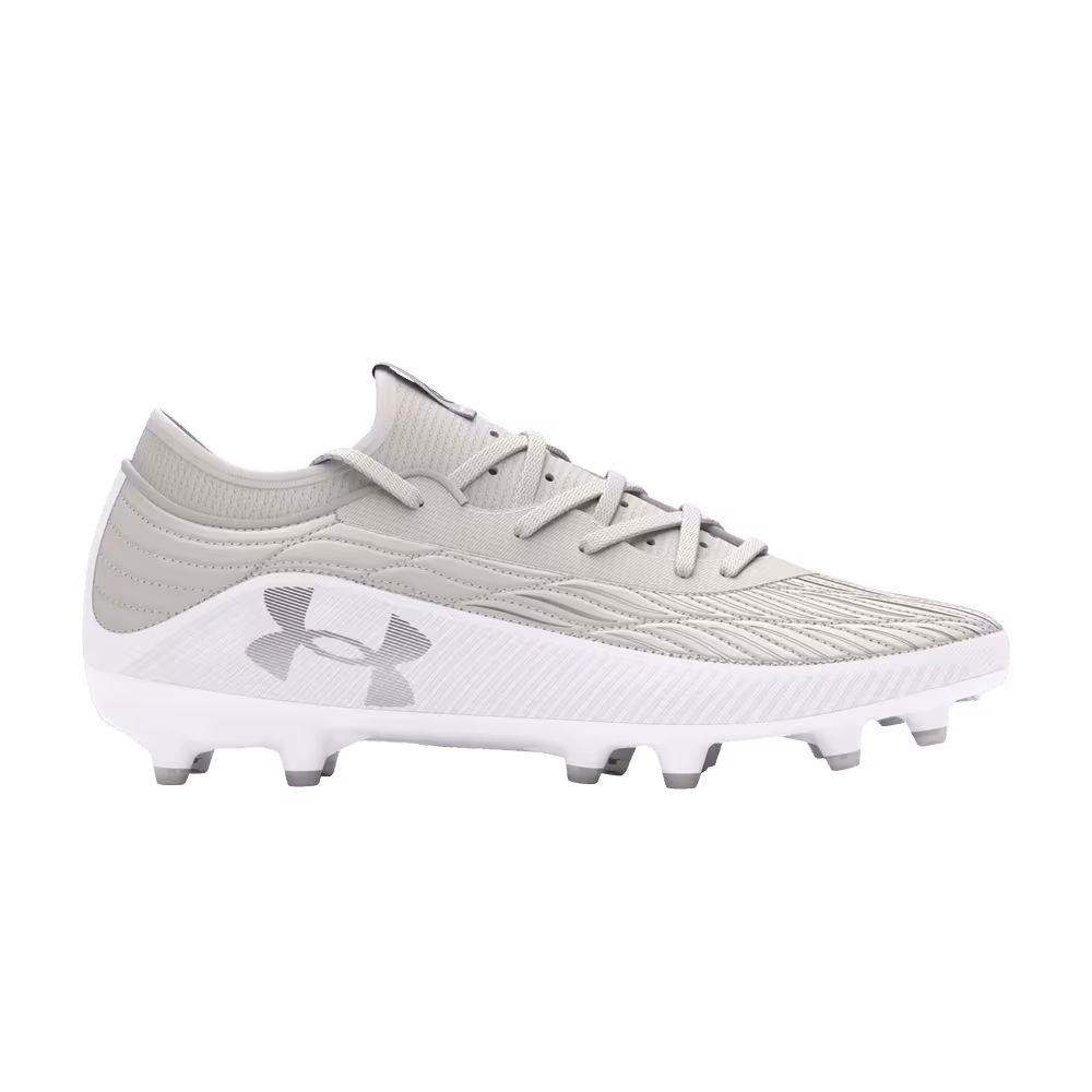 Under Armour Magnetico Select 4 FG Jr White Metallic Silver
