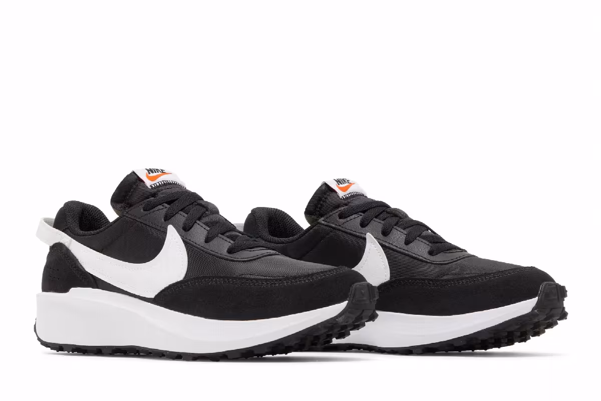 Nike Women's Waffle Debut Black White, view 9