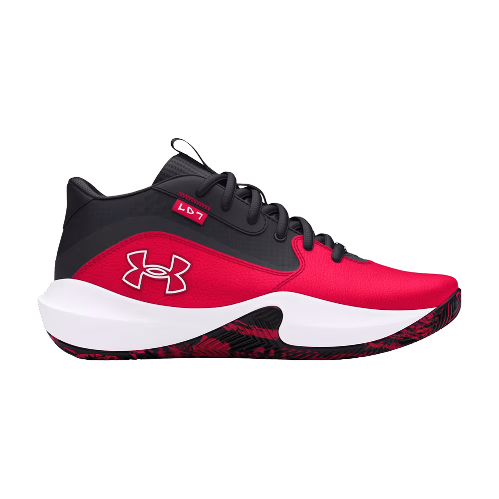 Under Armour Lockdown 7 GS Red Black White