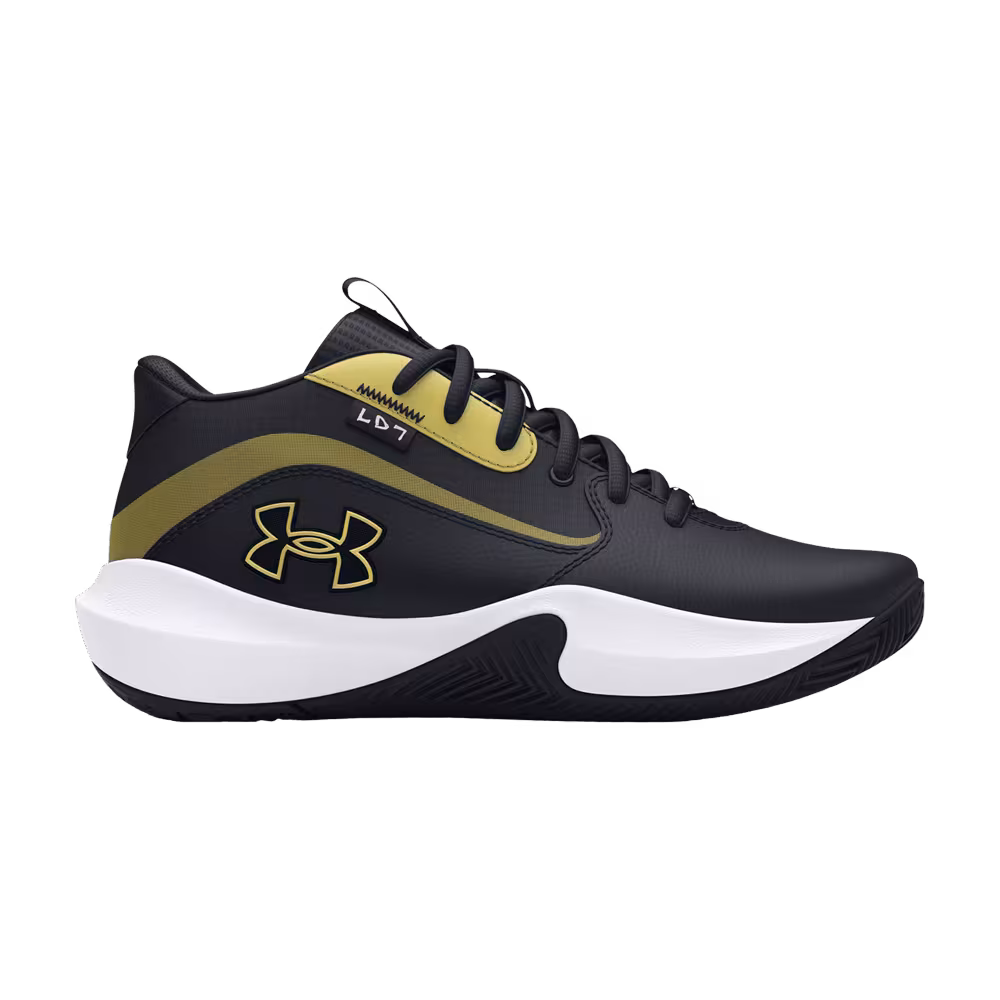 Under Armour Lockdown 7 GS Black Metallic Gold
