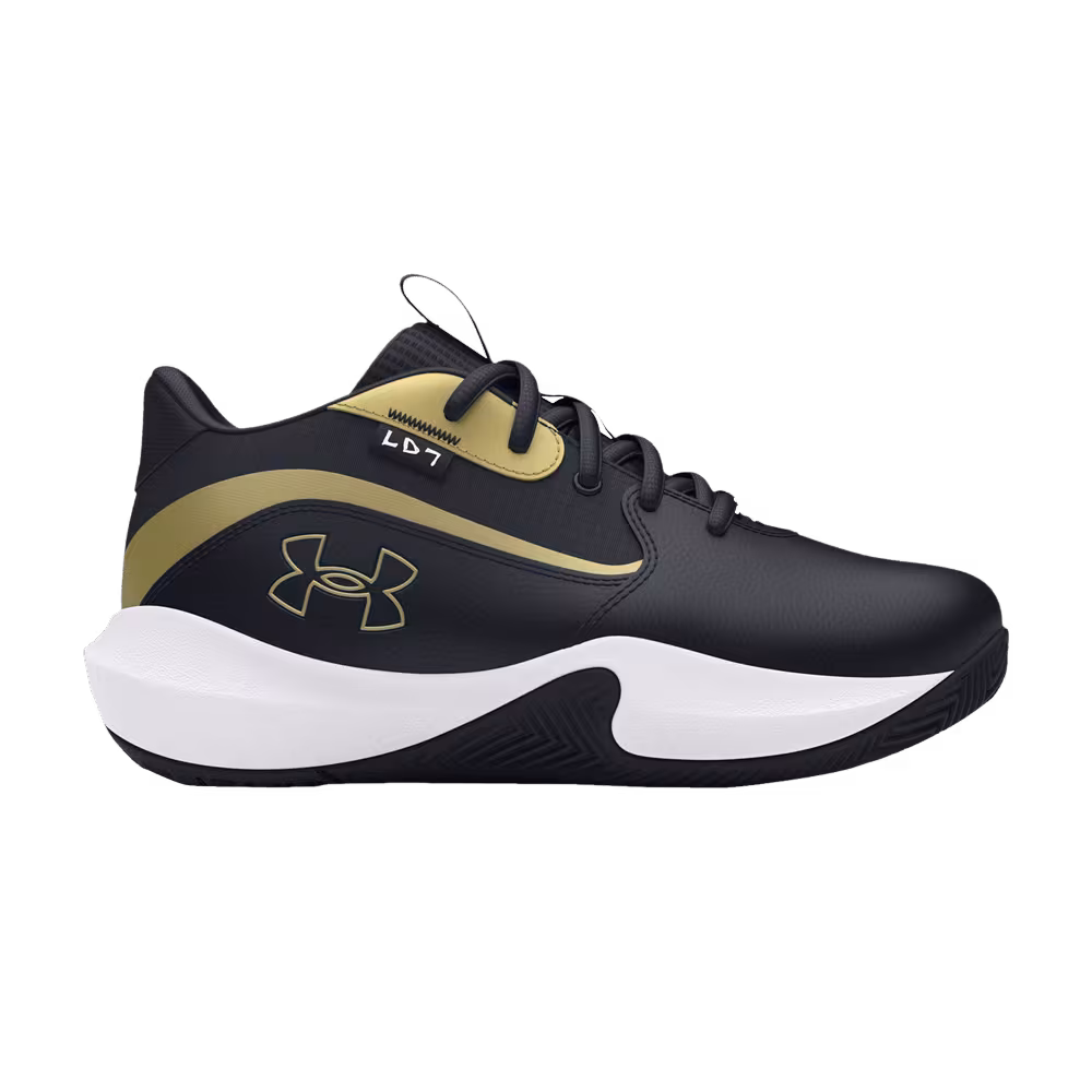 Under Armour Lockdown 7 PS Black Metallic Gold