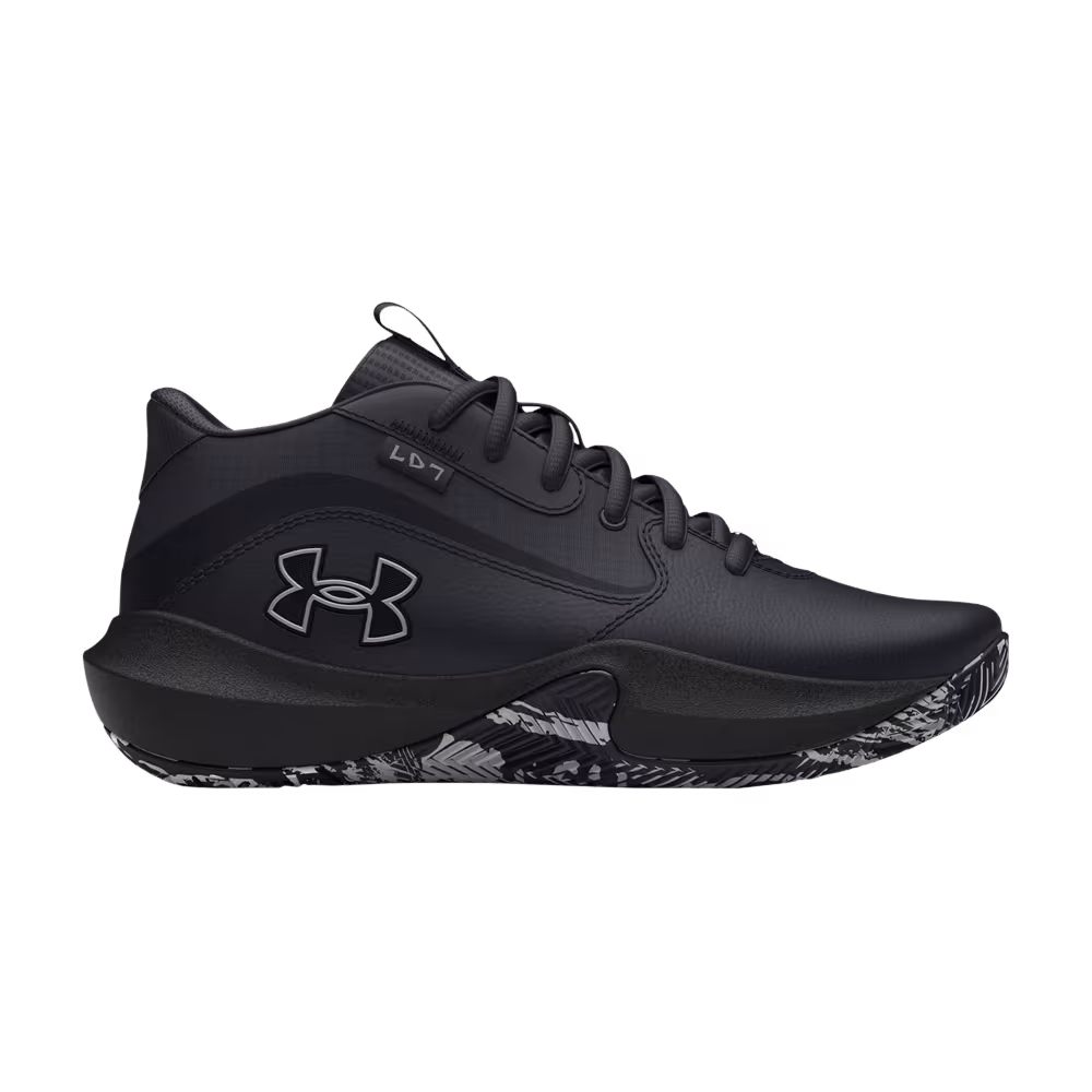 Under Armour Lockdown 7 GS Black Metallic Silver