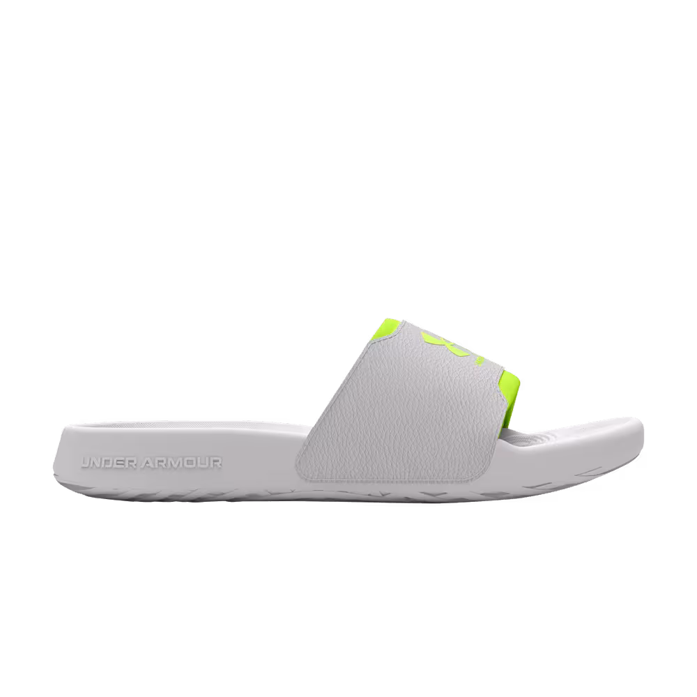 Under Armour Women's Ignite Select Slide Distant Grey High Vis Yellow