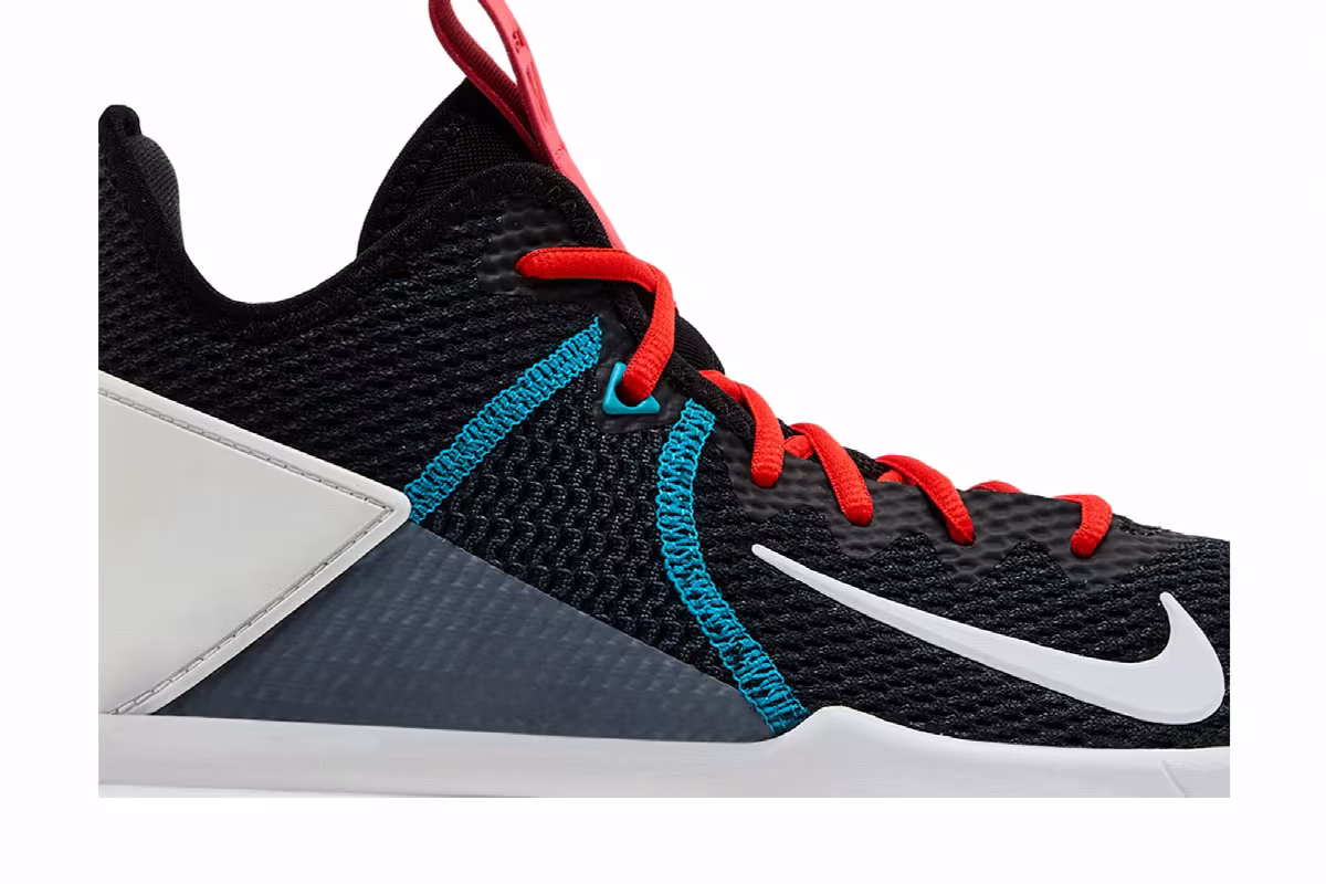 Nike LeBron Witness 4 Black Red Glass Blue, view 3