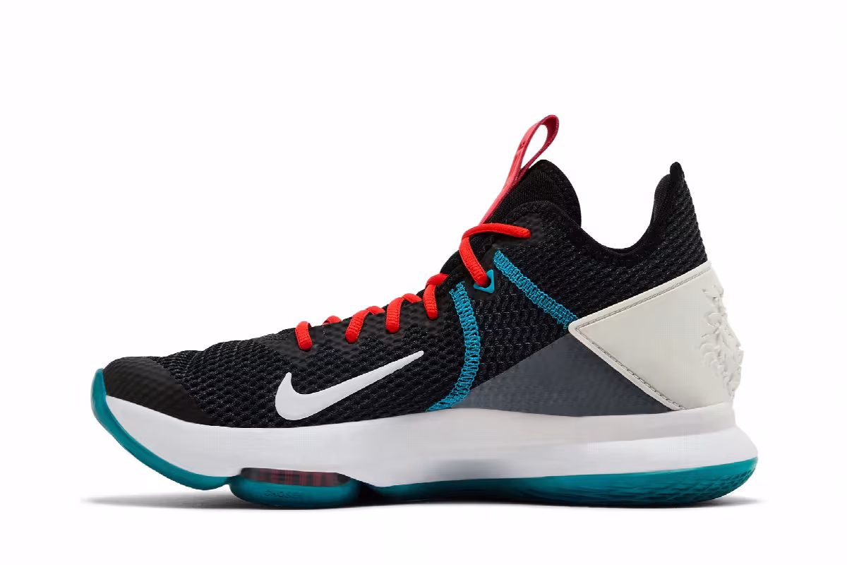 Nike LeBron Witness 4 Black Red Glass Blue, view 4