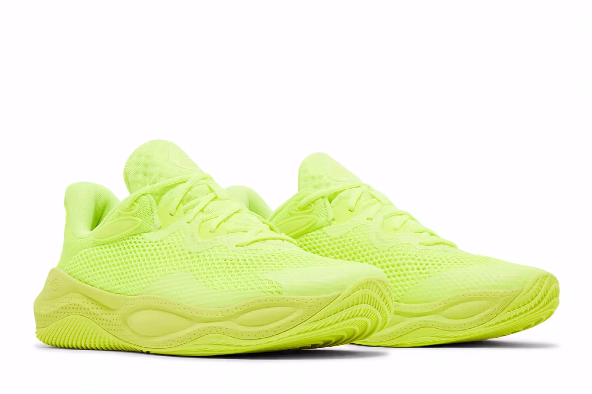 Under Armour Curry Splash 24 High Vis Yellow, view 9