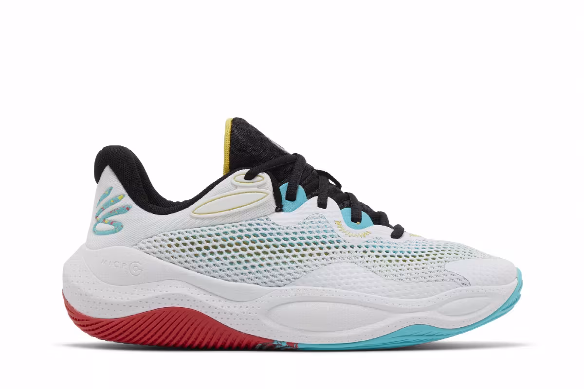 Under Armour Curry Splash 24 White Belt Blue, view 2