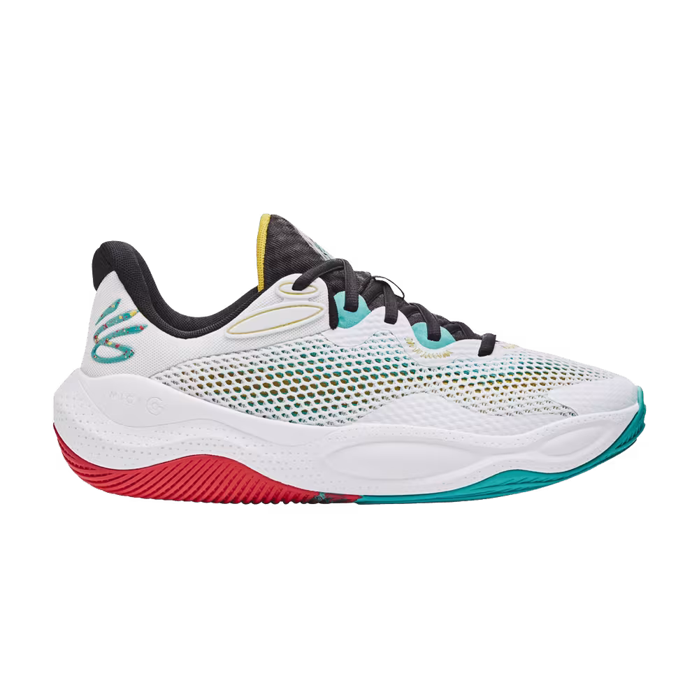 Under Armour Curry Splash 24 AP White Cool Pink Belt Blue