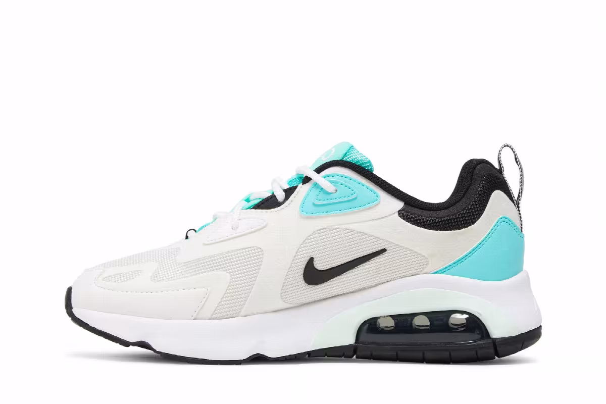 Nike Women's Air Max 200 White Oracle Aqua, view 4