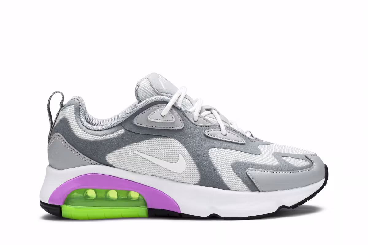 Nike Women's Air Max 200 Pure Platinum Volt, view 2