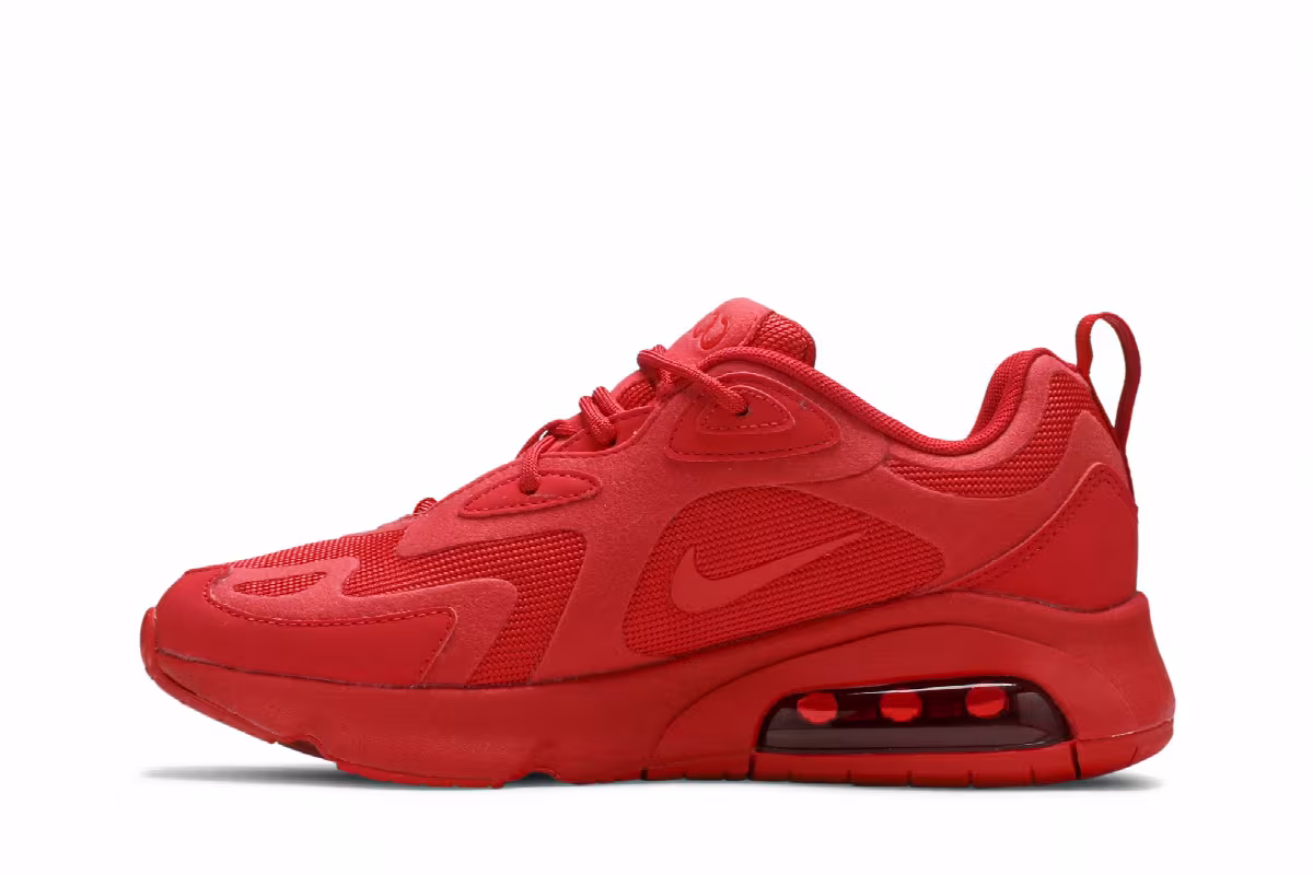 Nike Women's Air Max 200 Triple Red, view 4