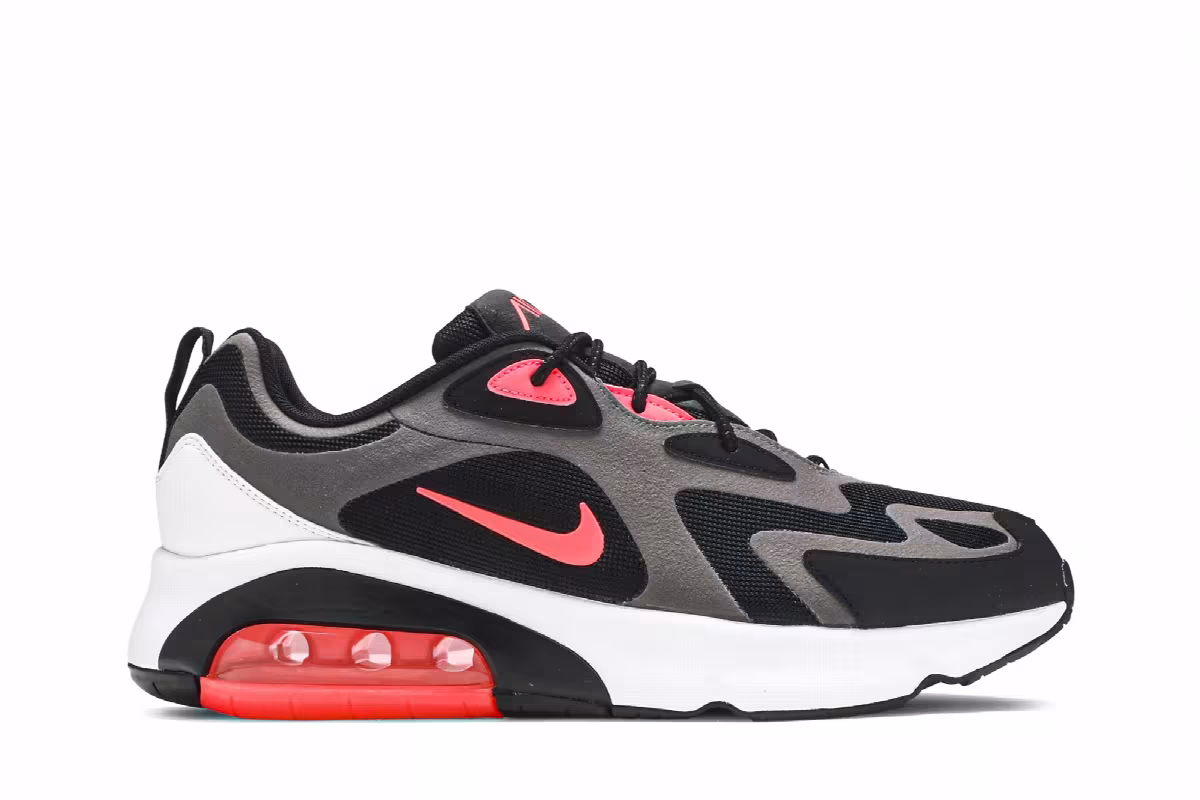 Nike Air Max 200 Thunder Grey Hot Punch, view 2