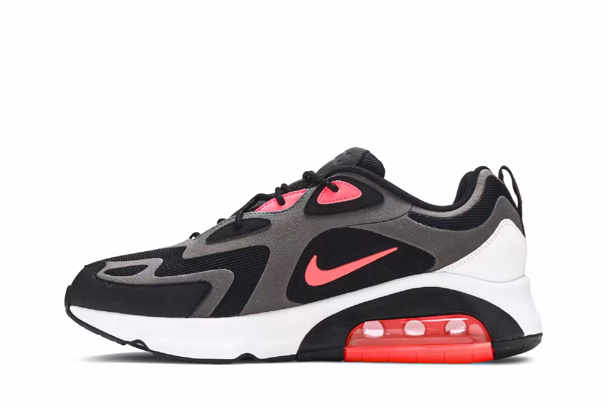 Nike Air Max 200 Thunder Grey Hot Punch, view 4