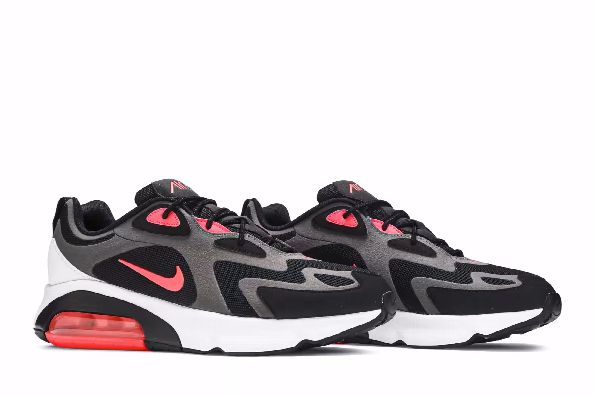 Nike Air Max 200 Thunder Grey Hot Punch, view 9
