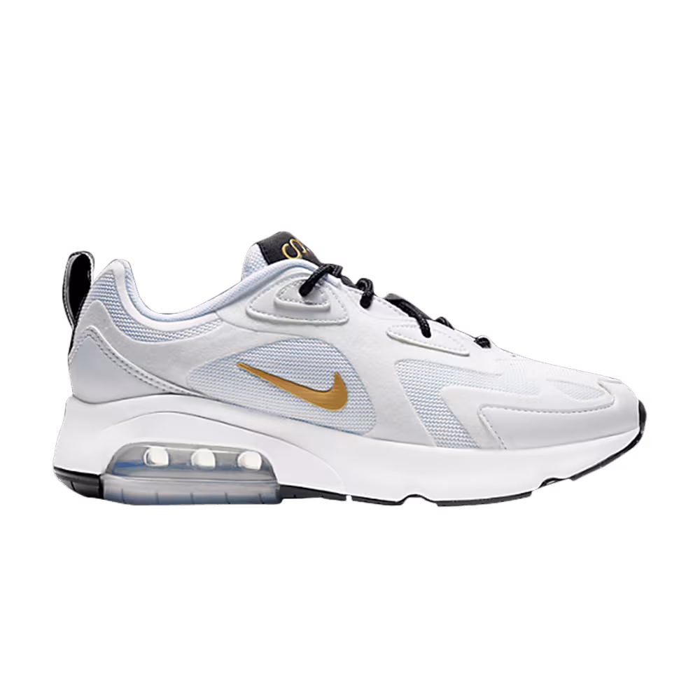 Nike Women's Air Max 200 White Metallic Gold