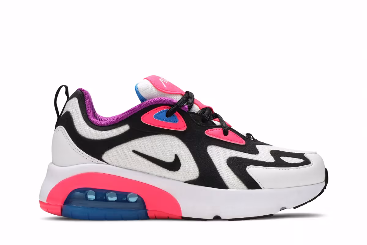 Nike Air Max 200 GS White Hyper Pink, view 2