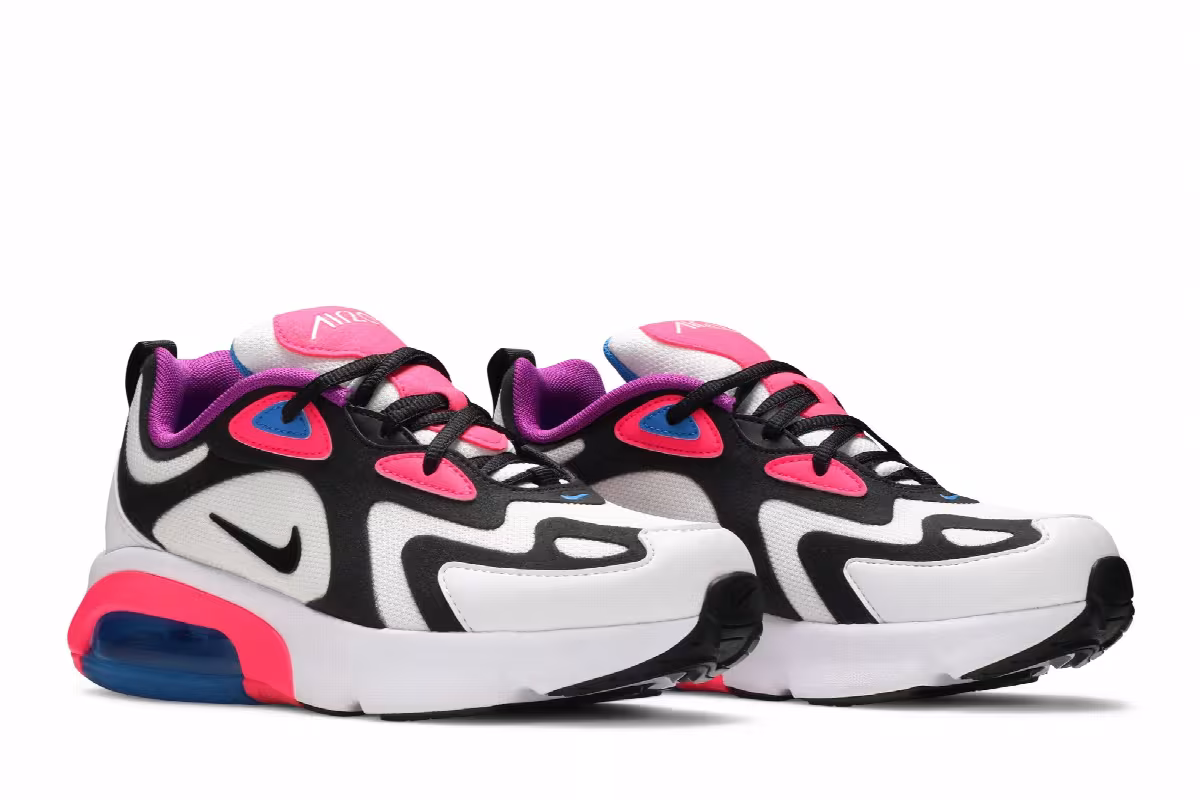 Nike Air Max 200 GS White Hyper Pink, view 9